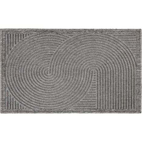 Paillasson extérieur et intérieur - 45 x 75 cm Gris (1/4)