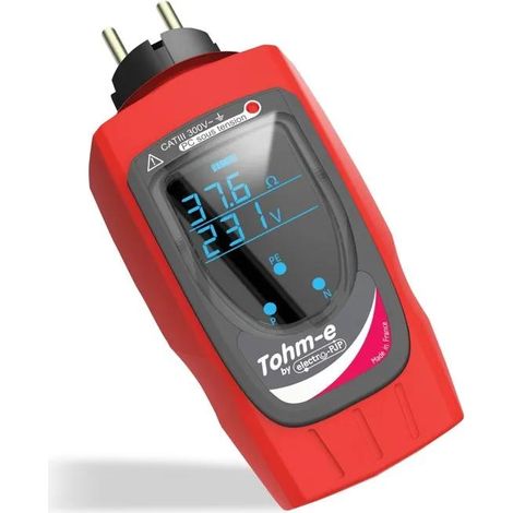 Elettro-PJP TOHM-E tester di loop di terra rosso