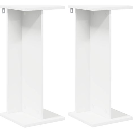 vidaXL Support de Plante 2 pc Blanc 25 x 25,5 x 60,5 cm