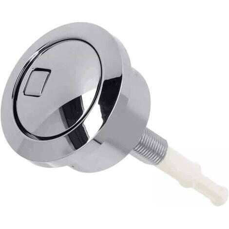 Silber, Geberit Zweimengenspülknopf für den Spülkasten, Chrom-Finish, Badezimmer-WC-Zubehör