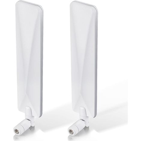 2 Paquets Antenne 4g Lte Cellulaire Mle Sma 9dbi Blanc Compatible Avec Huawei B525 B535 B310 Bb311 B315 B315s B593 E5186 4g Lte Cpe Routeur Hotspo