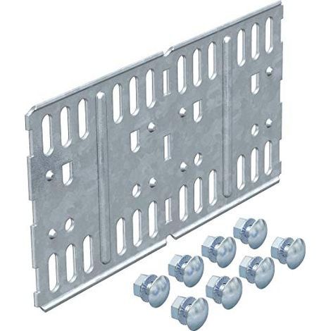 OBO Bettermann Giunto longitudinale e angolare per canalina portacavi, orizzontale 110x200 Acciaio zincato a nastro, 6067131