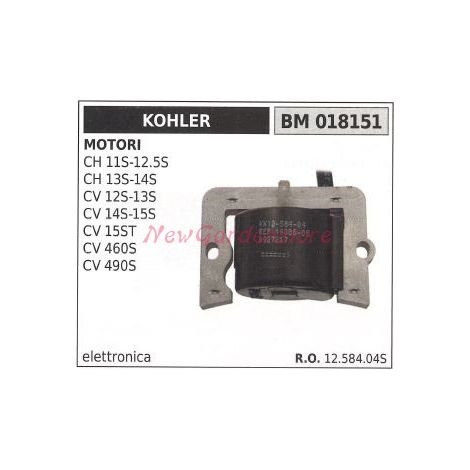 Bobina accensione KOHLER per motori CH 11S 12 5S 13S 14S  CV 12S 13S 15ST 460S 490S 018151