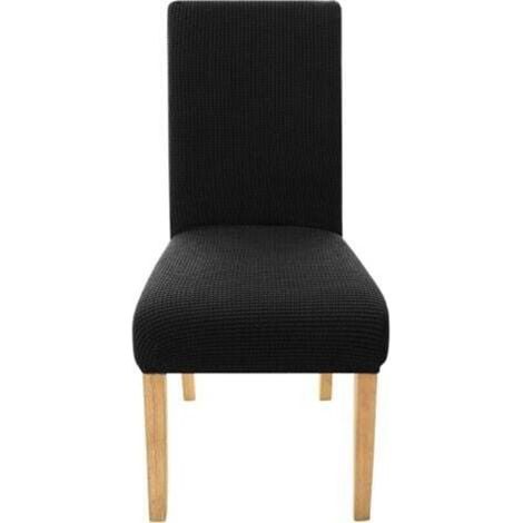 Stretch jacquard wedding chair cover, washable indoors, inexpensive, black, for dining room