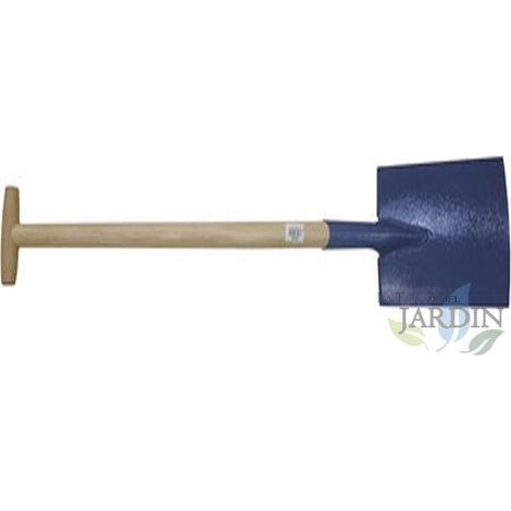 Pelle de jardin 26cm x 1 mètre, manche en bois