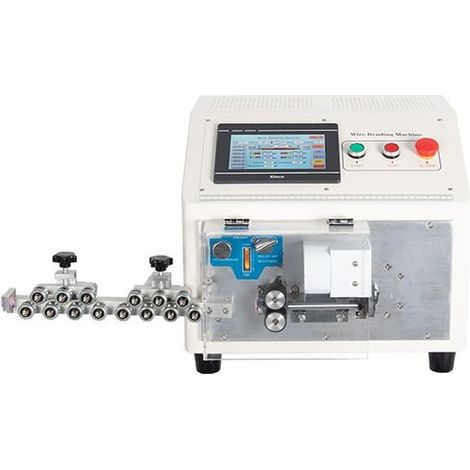 Macchina automatica per il taglio la spelatura e la piegatura di cavi unipolari unifilari rigidi (1 - 6 mmq) (1/4)