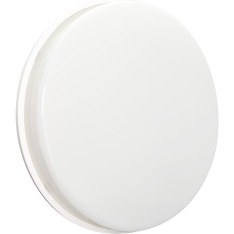 Hublot LED Rond Blanc, 15W, 1600 lumens, IP65, 4000K blanc-neutre, connecteur rapide, garantie 5 ans - Tibelec (1/4)