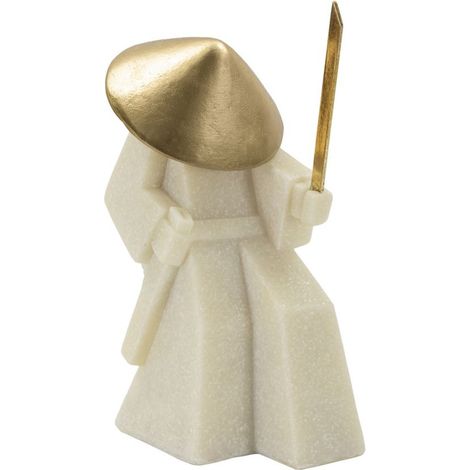 Statua samurai Toku Quarzy -B- in resina e metallo