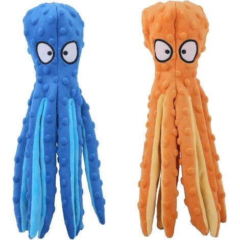Jouets en forme de pieuvre qui couinent pour chiens, peluches pour chiots et chiens (1/5)