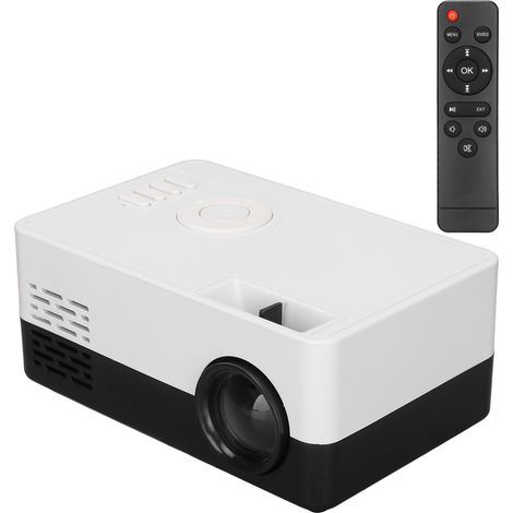 Projecteur LED Portable Mini pour Maison et Bureau, Technologie HDR, Durée de Vie 30 000 Heures, Prise EU
