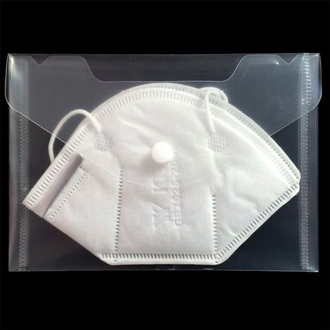 Set mit 10 Aufbewahrungsboxen für Gesichtsmasken, Kunststoffbox mit Clips, für Kinder, Jugendliche und Erwachsene (1/5)