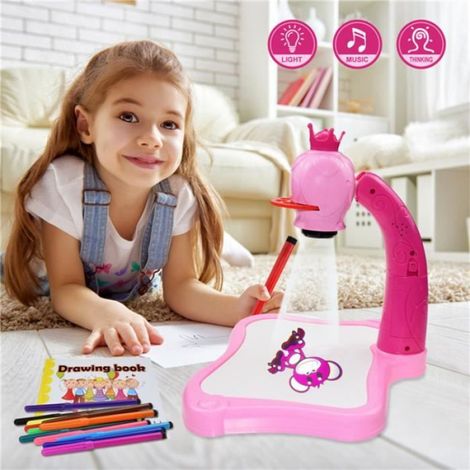 Table Peinture par Projection pour Enfants, Table de Projecteur pour Enfants, Planche Peinture Pour Enfants Projecteur, Tableau Trac (1/4)