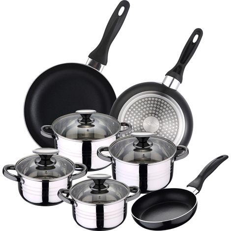 Set Bateria 8 piezas SIP + Set 3 sartenes SIP CUNE 16/20/24 (1/5)