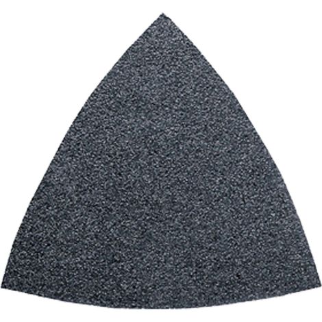 Feuille abrasive Delta avec bande auto-agrippante, non perforé Fein 63717088012 Grain 180 Cote d'encoignure 80 mm 50 pc