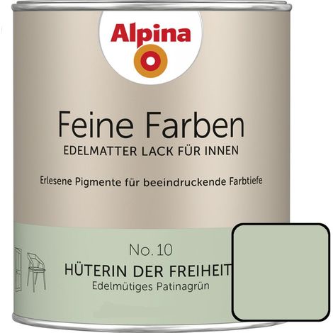 Alpina Feine Farben Lack No. 10 Hüterin der Freiheit patinagrün edelmatt 750 ml Buntlacke