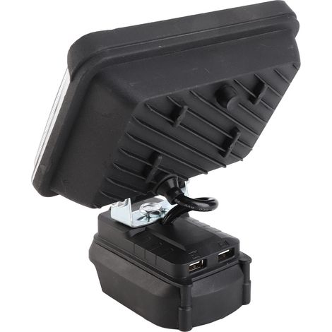 Projecteur de travail LED multifonctionnel portable avec double port de chargement USB pour extérieur, compatible avec les modèles BL1815, BL1830, BL1840 et BL1860 (1/5)