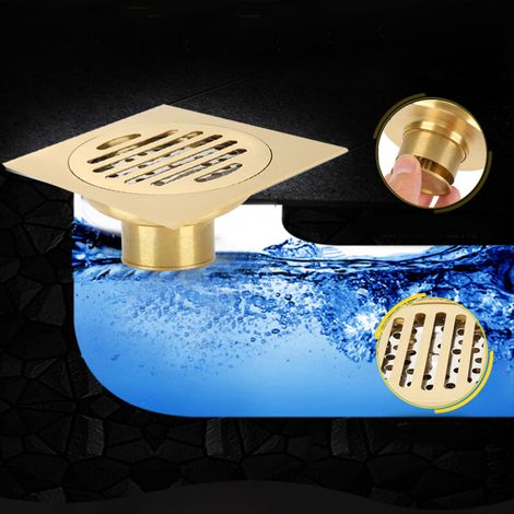 Drain de plancher de douche anti-odeur en laiton fournitures de drainage de l'eau pour cuisine toilette (1/5)