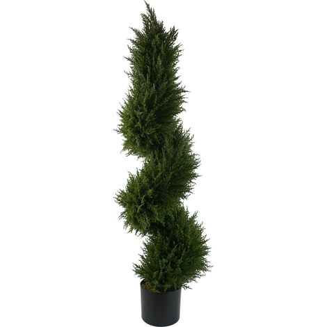 120cm Sprial Cypress Tree Artificial Topiary