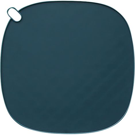 Sous-Plat Isolant Thermique - Tapis Antidérapant Cuisine - Pour Table À Manger Et Plans De Travail - 16 x 16 cm - Bleu Foncé - 1 Pièce (1/5)
