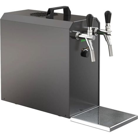 Tireuse à bière STREAM 50K avec pompe à air valise à bière, refroidisseur à passage 2 voies refroidisseur sec, jusqu'à 55 litres/h - ÉDITION NOIRE