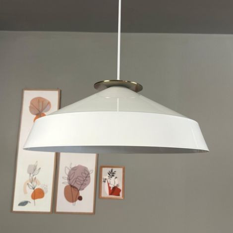 bamyum Lema Suspension Luminaire Vintage, Lustre Salon de 37,5 cm en Métal, Lampe E27 pour Chambre, Salle à Manger (1/4)