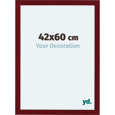 yd. - Cadre photo 42x60 - Vin Rouge Patine - MDF - Como (1/5)