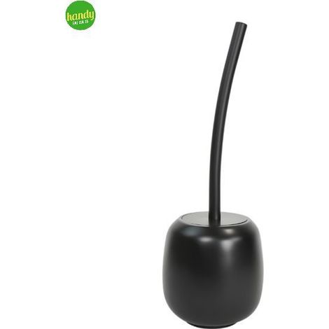 Porta scopino da terra wc toilette bagno nero mod. Afra (1/2)