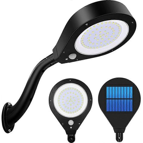 Applique murale solaire d'intérieur 61 LED 800 lm, lampe solaire d'extérieur avec détecteur de mouvement (1/5)