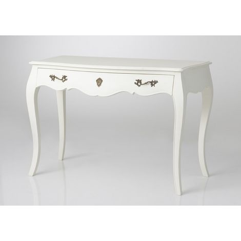 Amadeus - Bureau 1 tiroir en bois blanc cassé L110 cm Murano (1/7)