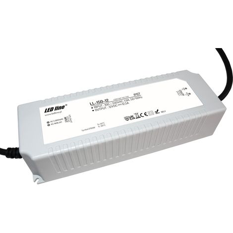 LED Trafo 150W 12,5A 12V Netzteil IP67 Wasserdicht Transformator für LED Leuchtmittel Beleuchtung