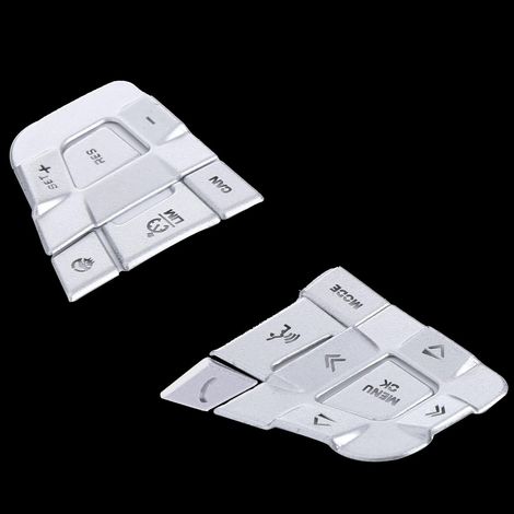Volante in carbonio Discovery 2016 Sport Accessori 2018 Pulsante 2015 Pulsanti cruscotto gamma 2017 Adesivo, Coprivolante per auto, 10 pezzi/set Volante B (1/4)
