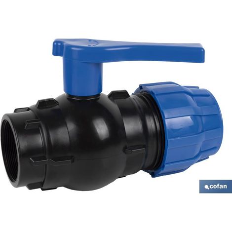 Collegamento valvola a sfera filettatura femmina Pp Pn16 40 x 1 1/4
