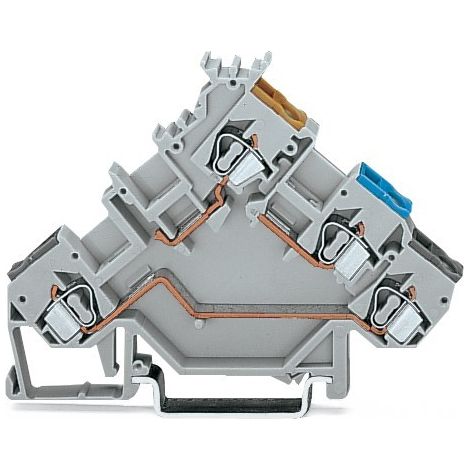 Schienenverbinder (für Druck- und Thermoschalter) 2,5 mm² grau 280-560 (1/4)