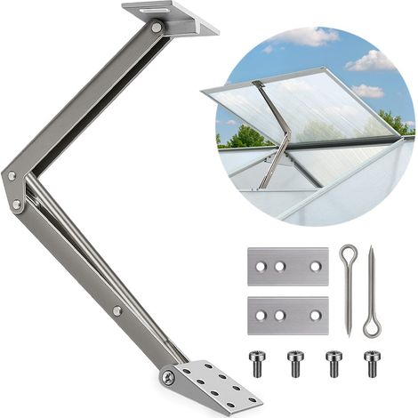 Ouvreur automatique de fenêtre argent pour serres et abris de jardin ventilation (1/5)