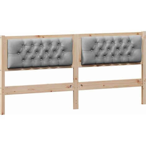Maison Exclusive - Cabecero Otro Marrón y gris claro 160 cm Mader