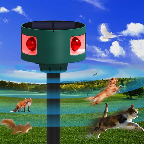 Répulsif Chat Extérieur-Répulsif Ultrason pour Chat Solaire Répulsif Animaux Ultrason, 4 Modes, IP55 étanche Répulsif Chat Solaire Répulsif Rongeurs Ultrason pour Anti Chats Chiens Souris Ratons (1/5)