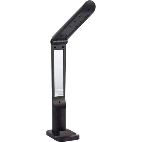 Support téléphone pliable avec lampe beauté LED et chargement USB, porte-smartphone pour lecture, maquillage et bureau (1/4)