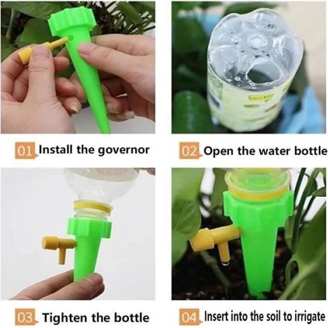 Kit d'Irrigation Goutte à Goutte - 20pcs - Débit Réglable - Arrosage Automatique - Vanne de Contrôle (1/4)