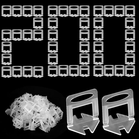 200 Pièces Languettes De Nivellement 3,0mm Pour Carrelage Murs Et Sols Ciment (1/5)