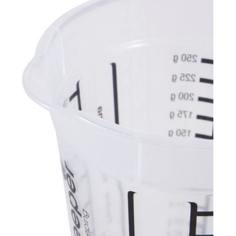 Verre Doseur - 250 ml - Graduation Précise en ml g et oz - Pour Liquides et Poudres - Compact Cuisine - 1 Pièce (1/4)