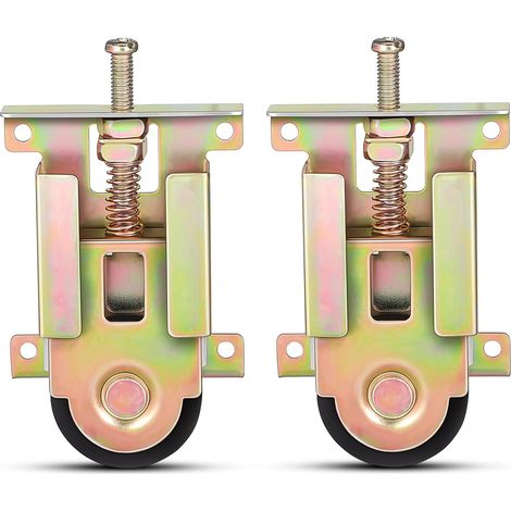 Set di 2 rulli per ante scorrevoli di armadi, ruote di ricambio con cuscinetti a sfera per ante a specchio in legno e metallo, ricambi resistenti per uso domestico.