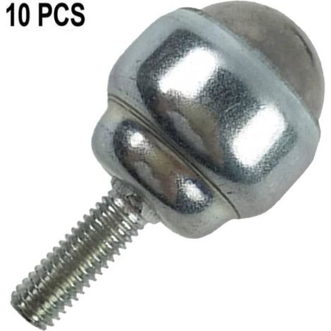 Ball casters – 10-pack of ball casters for furniture, trolleys, cabinets/universal wheels for furniture (solid carbon steel) (1/5)