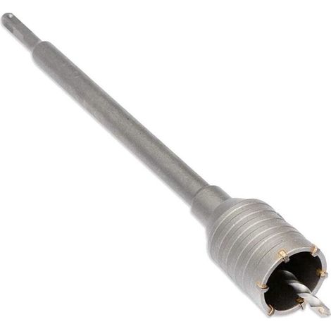 Fresa Per Muro Carotatrice Tazza 50 Mm Asta 60 Cm Attacco Trapano Sds Plus