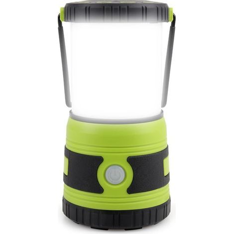 Lampe de camping LED 1500 lumens avec 4 modes d'éclairage, projecteur à intensité variable, alimentée par batterie, idéale pour la randonnée nocturne, les tentes et les pannes de courant. (1/5)