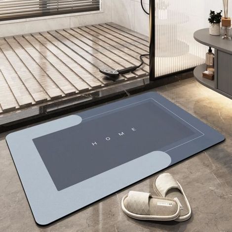 Non-Slip Bath Mat Super Absorbent Diatomite Bathroom Rug Microfiber Bath Mat Rug,40 x 60cm (1/3)