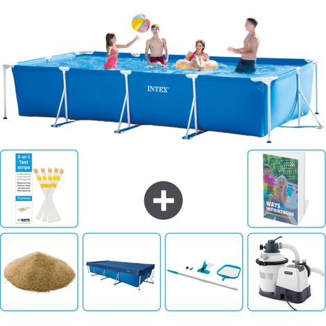 Rechteckiger Frame Pool - 450x220x84 cm - 7-teilig S58