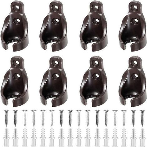Kit de fixation universel pour stores extérieurs, comprenant 8 supports de boule élastiques et enrouleurs. (1/5)