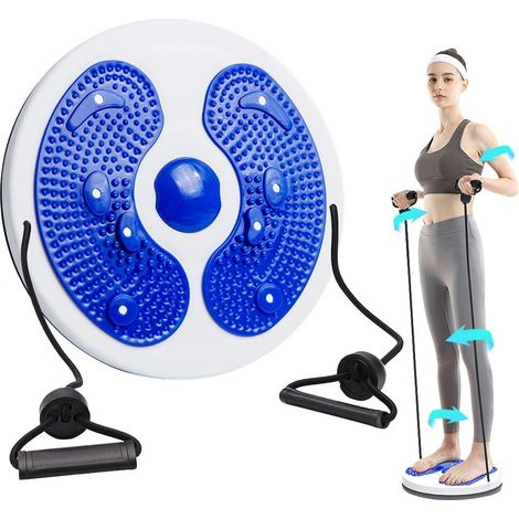 Twist Disque de Taille, Disque de Torsion Fitness avec Corde, Twist Waist Board, Tour de Taille Torsion Disque, Planche d\'équilibre (1/5)