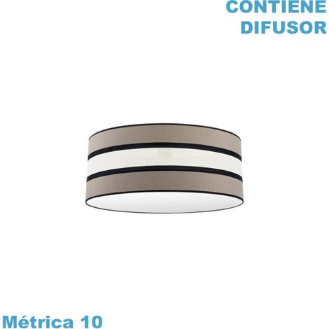 Paralume per sospensione karla m10 taupe/beige 50dx50dx22h diffusore incluso