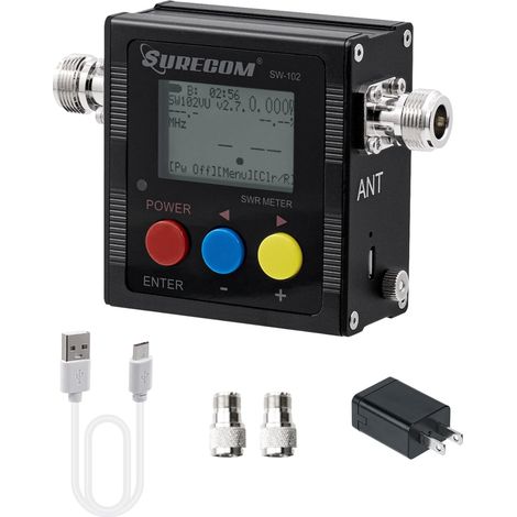 Surecom SW-102 numérique VHF / UHF 125-525Mhz antenne puissance et SWR compteur